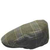 The Quiet Man Green Tartan Wool Flat Cap Large