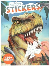 Dino World Number Sticker