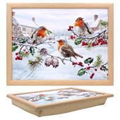 Lesser & Pavey Christmas Robins Laptray