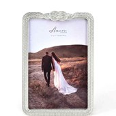 Amore Silver-Plated Infinity 3D Knot Frame - 4" x 6"