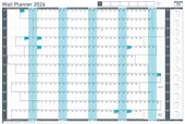Sasco 2026 Wall Planner - Unmounted