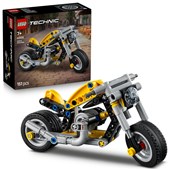 LEGO Technic Yellow Motorbike Toy Model Kit 42225