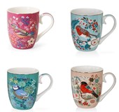 Birdy by Tipperary Crystal Set of 4 Mugs