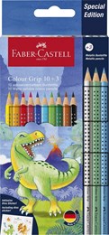 Faber Castell Colour Grip Dinosaurus Edition 10+3