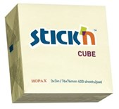 Stick'N Self Adhesive Yellow Sticky Notes 76x76mm