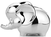 Newbridge Silver Rhodium Plate Elephant Money Bank