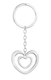 Newbridge Silver Double Heart  Keyring
