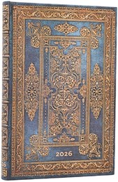 Paperblanks 2026 Blue Luxe (Luxe Design) 12-Month Verso Diary - Mini