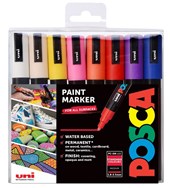 Posca Pc-5M Set 16 Colours Medium Bullet Tip