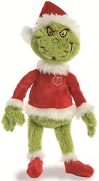 Dr Seuss Santa Grinch 19" Soft Toy