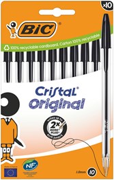 Bic Cristal Black Ink Pack of 10