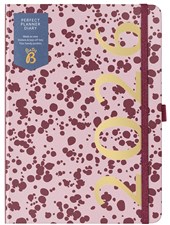 Busy B 2026 Perfect Planner (Paper) - Burgundy Spatter. FSC