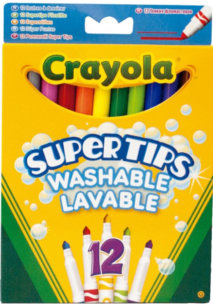 Crayola 12 Bright Washable Super Tips