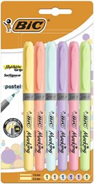 Highlighter Grip Pastel Pack of 6
