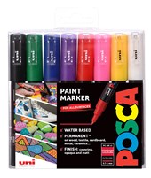 Posca PC-1M Extra Fine Bullet Tip, set of 8