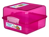 Sistema 1.4 litre Lunch box Cube Clear