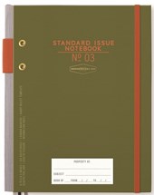 Designworks Standard Issue Planner Notebook Army Green & Chili
