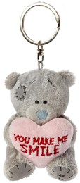 Me to You Teddy Bear Plush Keyring ‘You Make Me Smile'
