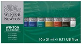 Winsor & Newton Winton Oil Colour Paint Tubes Set of 10