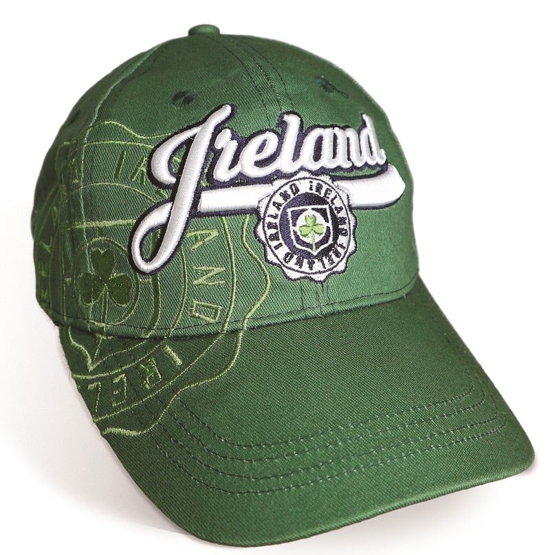 Ireland Crest Green Baseball Cap