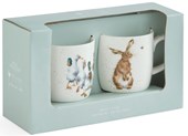 Wrendale Quackers and Hare Mugs 11 oz Twin Set