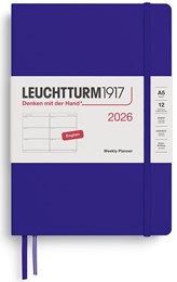 Leuchtturm 2026 Ink A5 Weekly Planner Medium English