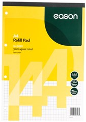 Eason A4 Refill Pad 5mm Square - 144 Pages 70gsm