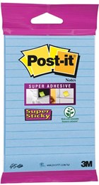 Post-it Lined 45 sheet Blue Super Sticky Notes