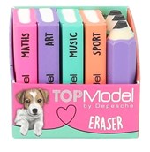 TOPModel Eraser Set Mini School Books & Pencils