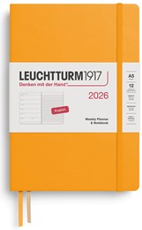 Leuchtturm 2026 Rising Sun A5 Weekly Planner & Notebook Medium English
