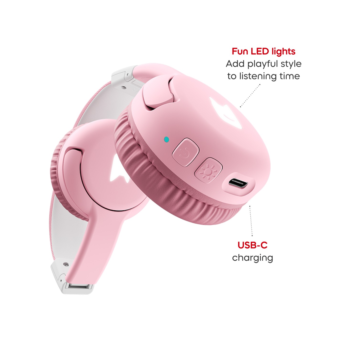 Tonies Toniebox 2 Bluetooth Headphones - Cloud Pink